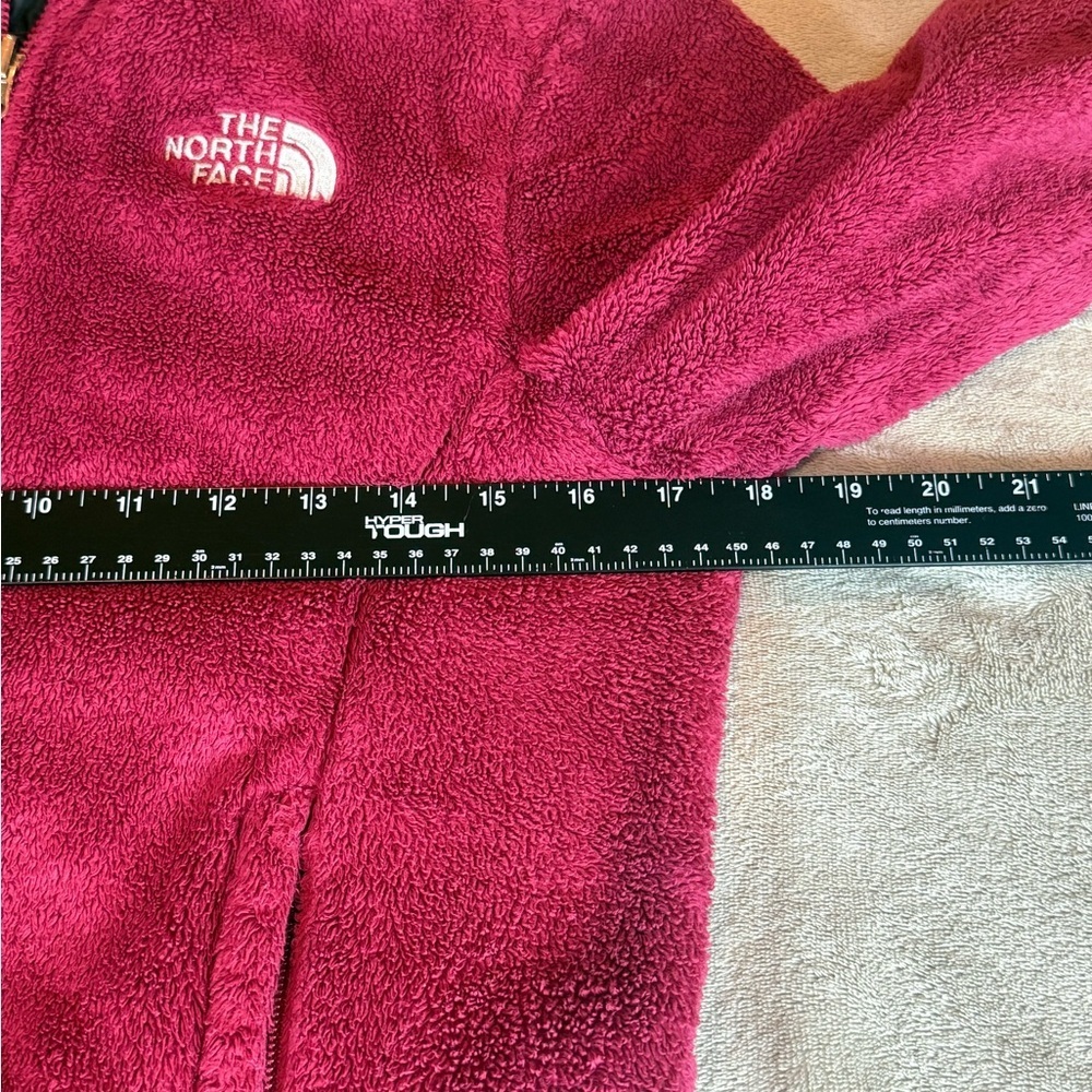 The North Face Osito Fuchsia Pink Fleece Full Zip Coat Jacket Youth Preteen XS - Picture 6 of 11